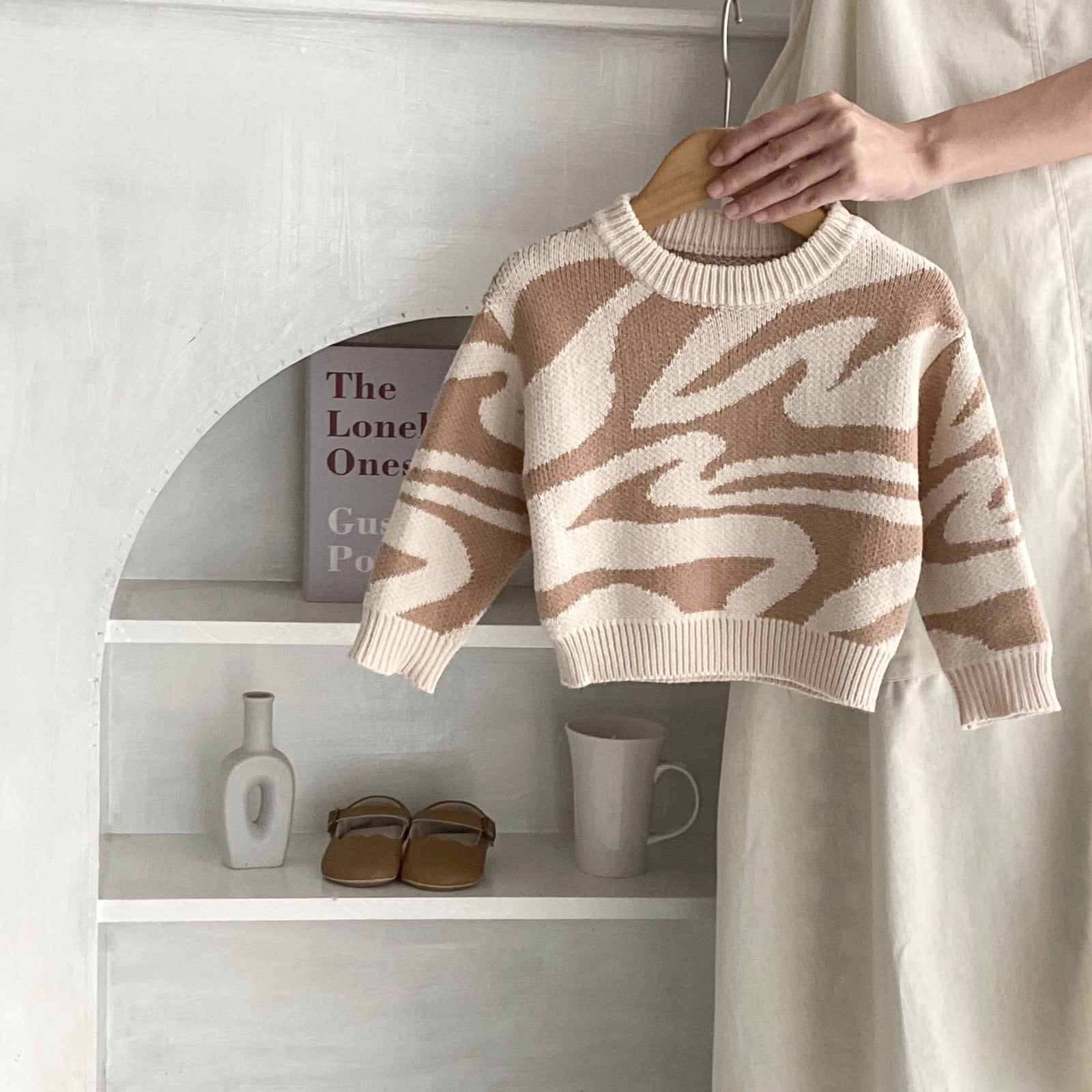 CozyChic Ultra Lite® Wavy Colorblock Pullover, Stone Multi