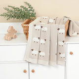 Sheep Knitted Blanket