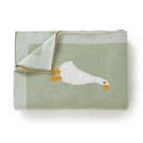 Goose Knitted Blanket