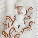 Rainbow Knitted Blanket, Newborn & Toddler Clothing, Wyld Bub
