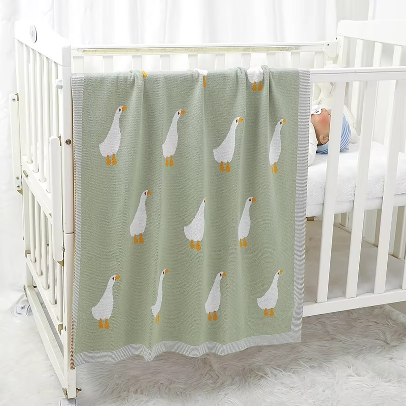 Goose Knitted Blanket