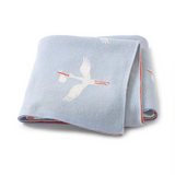 Crane Knitted Blanket