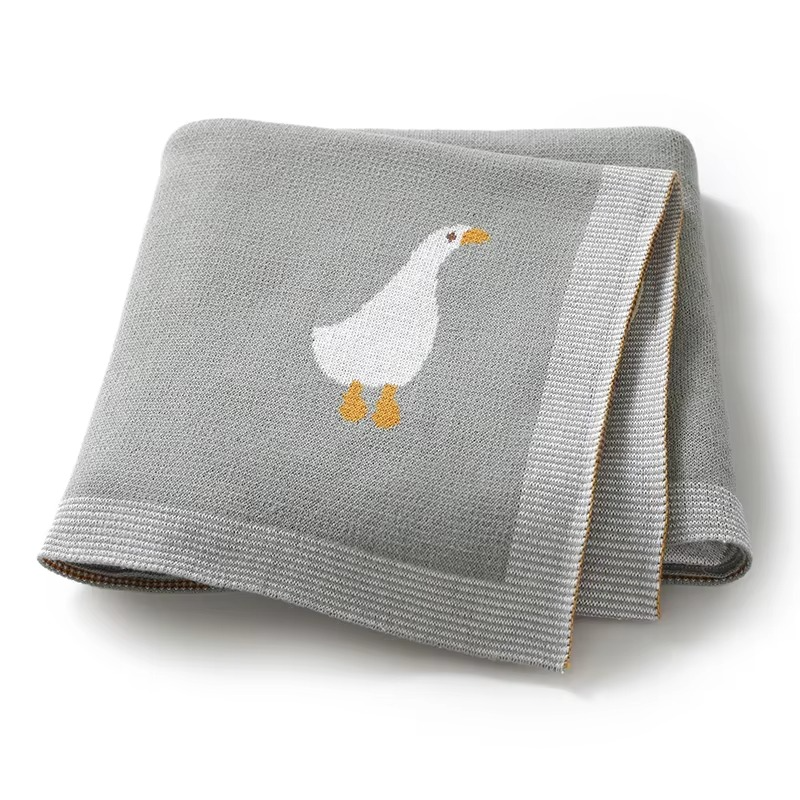 Goose Knitted Blanket