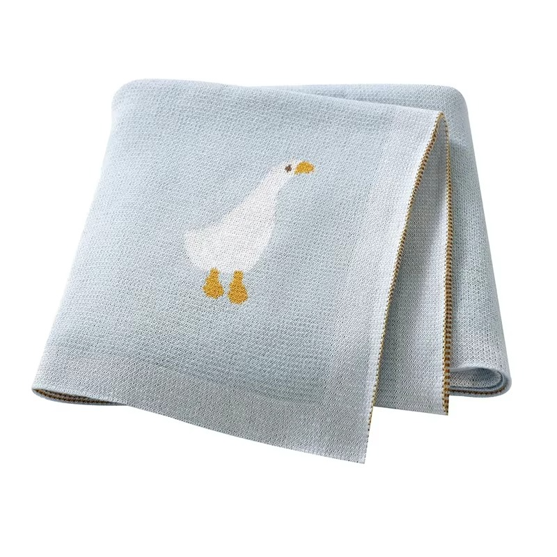 Goose Knitted Blanket