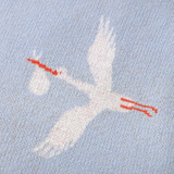 Crane Knitted Blanket