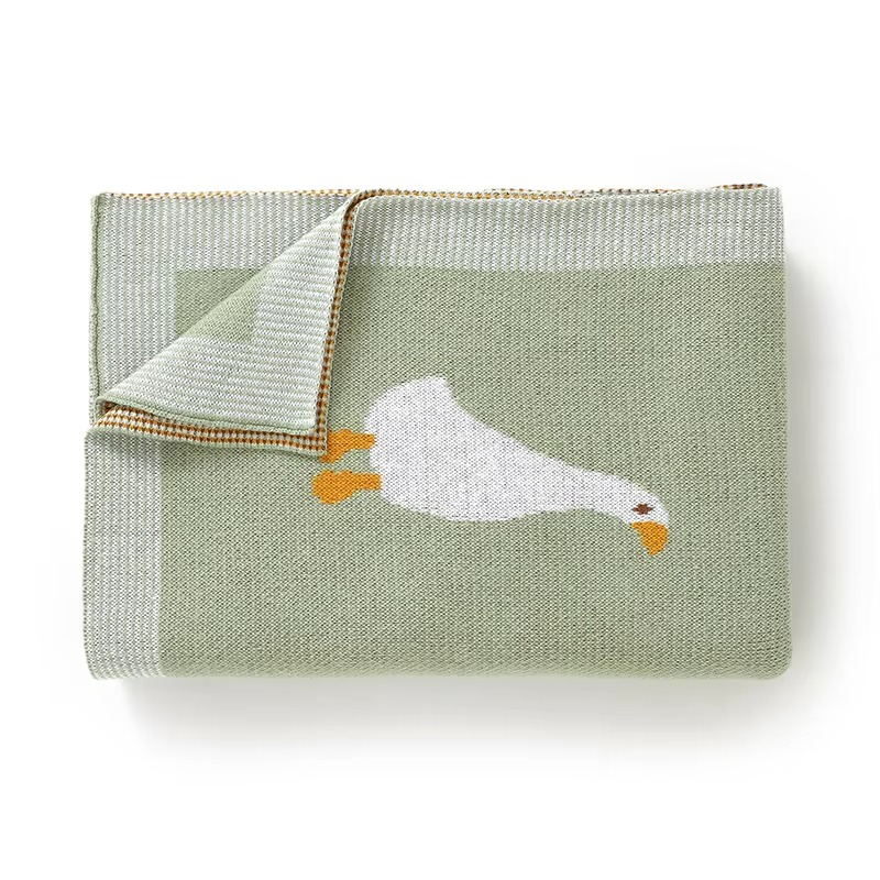 Goose Knitted Blanket