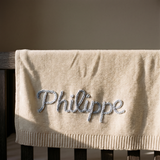 Hand Knitted Personalized Blanket