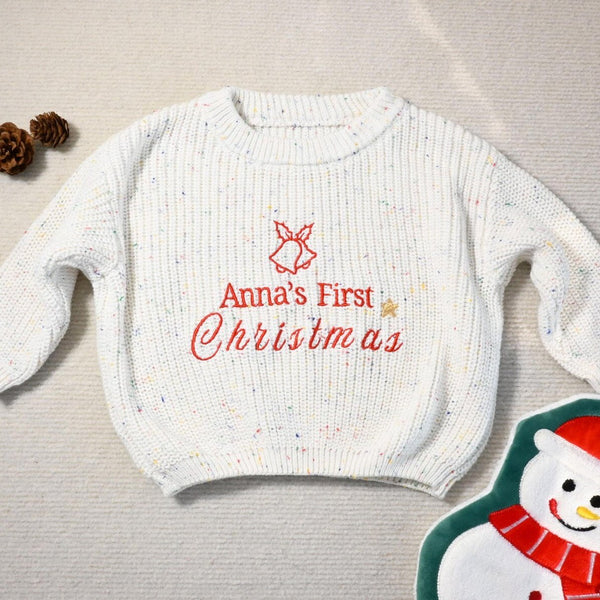 Personalized My First Christmas Sweater