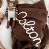 Hand Knitted Personalized Blanket