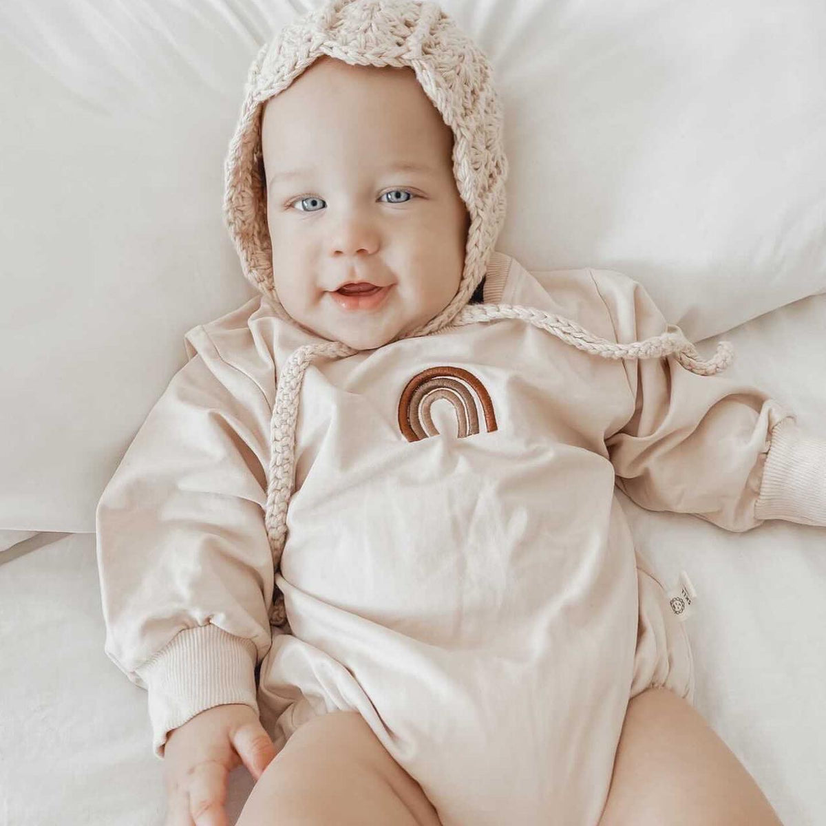 ロンパース・カバーオール MABLI AWENA ROMPER 12M OATMILK ロンパース・カバーオール MABLI AWENA ROMPER 12M OATMILK ロンパース