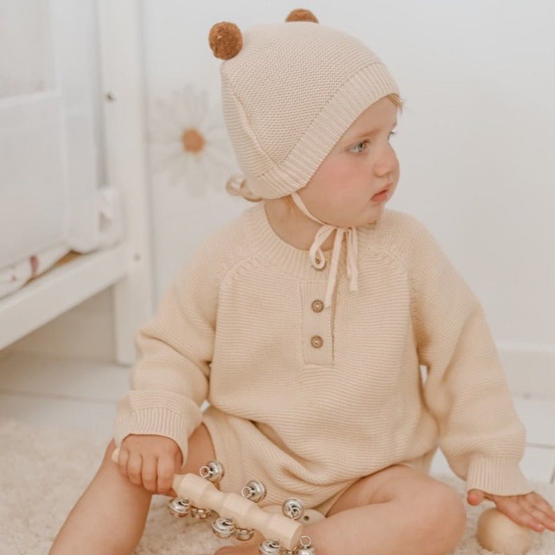 Noah Knitted Romper, Newborn & Toddler Clothing, Wyld Bub